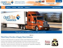 Tablet Screenshot of optivialogistics.com
